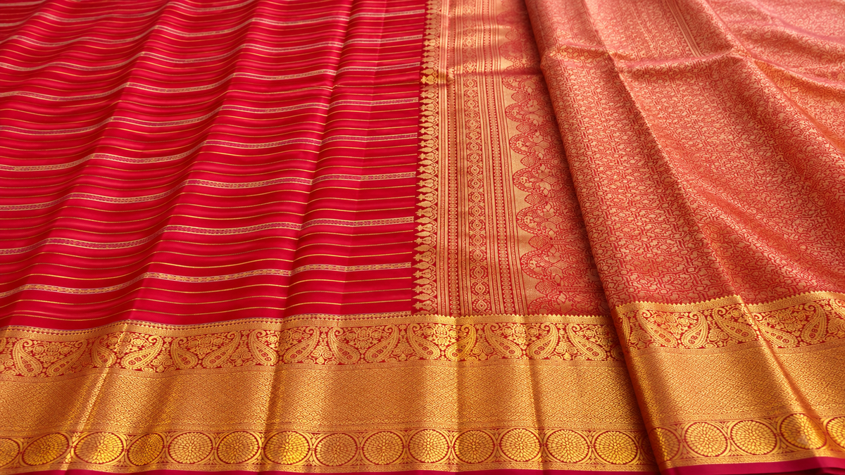 Pure Silk Saree - Red