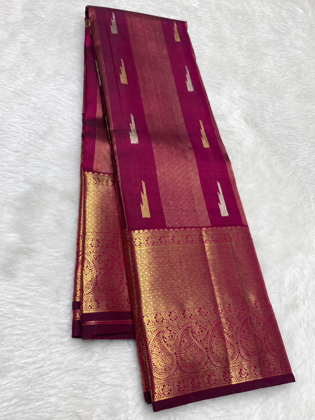 Pure Silk Saree - Maroon